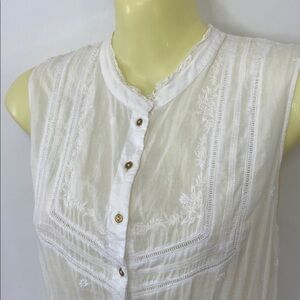 Ulla Johnson Dress “Anela” White Embroidered Cotton NWOT Sm /4